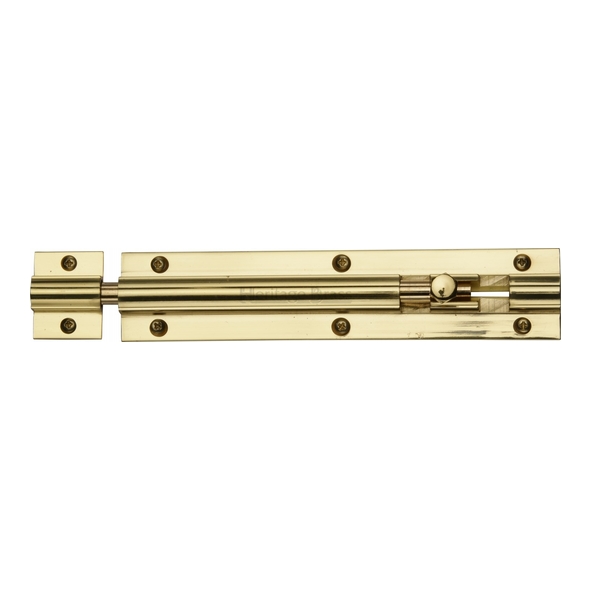 C1582 6-PB • 152 x 032mm • Polished Brass • Heritage Brass Straight Barrel Bolt